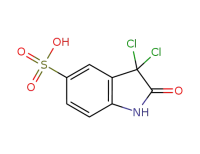 3,3-dichloro-2-oxo-indoline-5-sulfonic acid