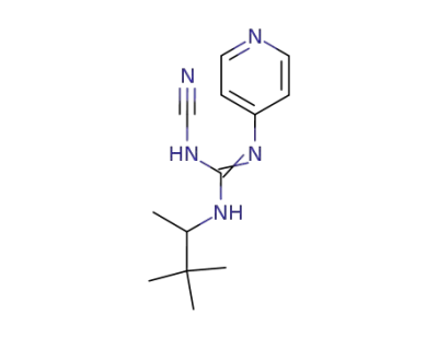 N-cyano-N''-(pyridin-4-yl)-N'-(1,2,2-trimethylpropyl)guanidine